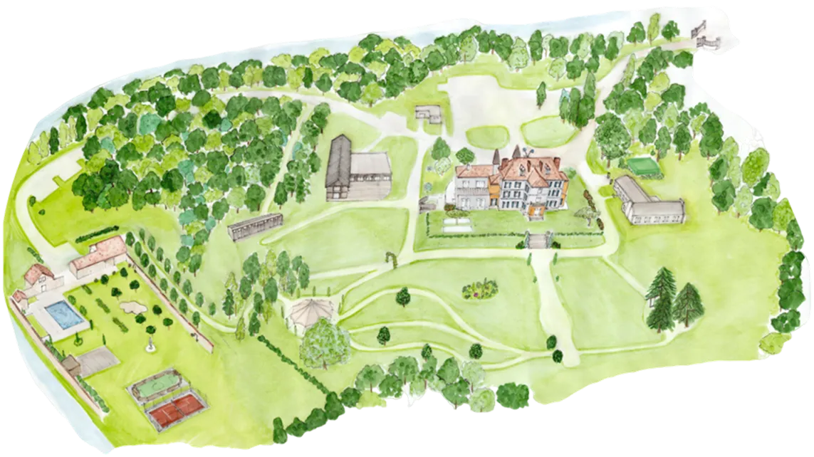 Plan illustré du Domaine du Grand Morin